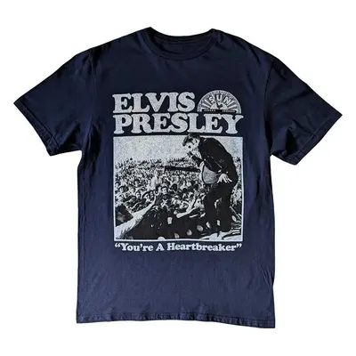 Elvis Presley Ing Heartbreaker Unisex Navy Blue