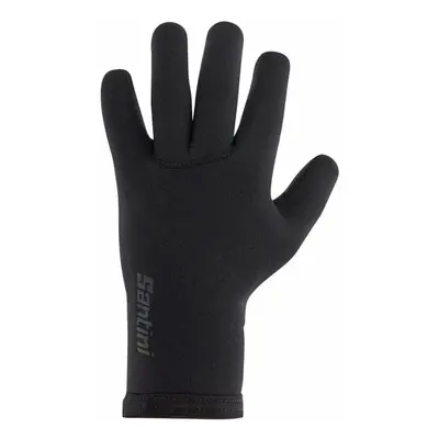 Santini Shield Gloves Black Kesztyű kerékpározáshoz