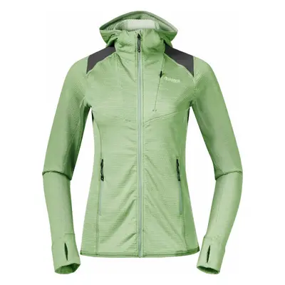 Bergans Rabot Active Mid Hood Women Light Jade Green Pulóver