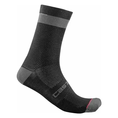 Castelli Alpha Black/Dark Gray S/M Kerékpáros zoknik