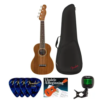 Fender Zuma Ukulele WN Natural SET Natural Koncert ukulele