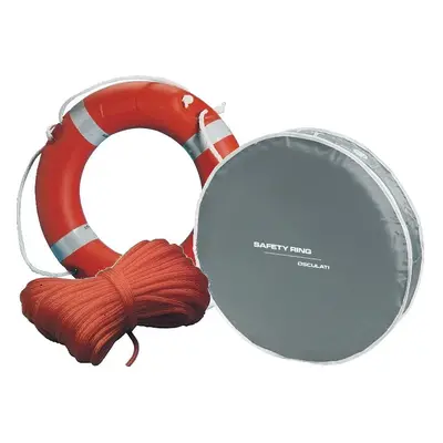 Osculati Ring Lifebuoy + Rope + Cover SET Grey Mentőgyűrű, Mentőpatkó