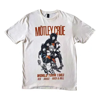 Motley Crue Ing World Tour Vintage Unisex White