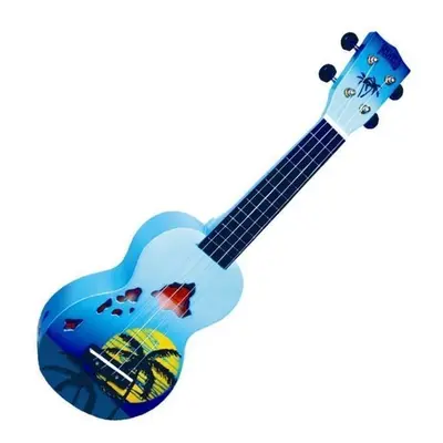 Mahalo Hawaii Hawaii Blue Burst Szoprán ukulele