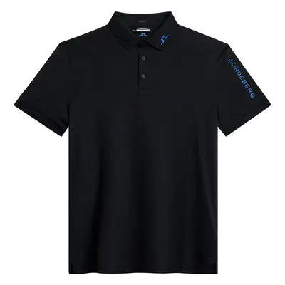 J.Lindeberg Tour Tech Slim Fit Mens Nautical Blue Rövid ujjú póló