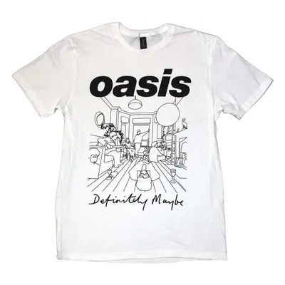 Oasis Ing Definitely Maybe Line Drawing Unisex White