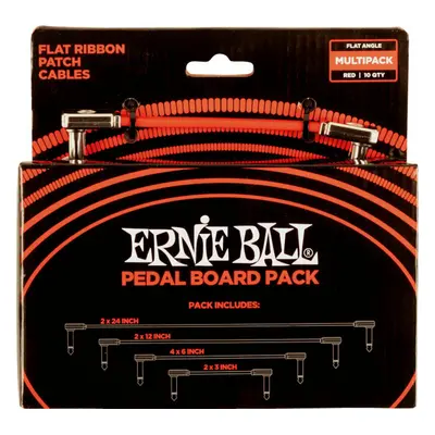 Ernie Ball Flat Ribbon Patch Cables Pedalboard cm-30 cm-60 cm-7,5 cm Pipa - Pipa Patch kábel