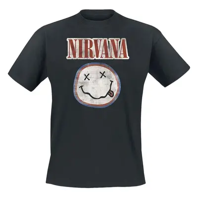 Nirvana Ing Distressed Logo Unisex Black