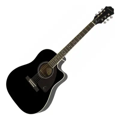 Epiphone J-45 EC Studio Ebony Elektroakusztikus gitár