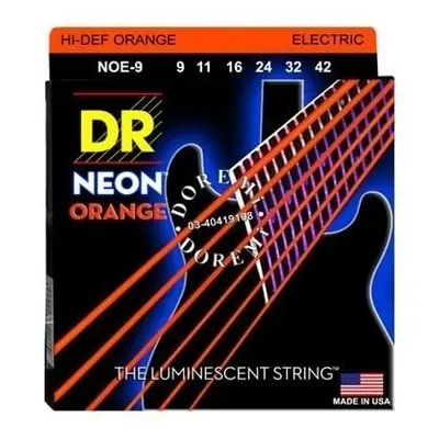 DR Strings NOE-9 Neon Elektromos gitárhúrok