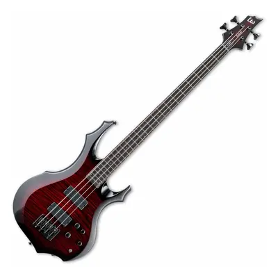 ESP LTD F-1004 See-Thru Black Cherry Sunburst Elektromos basszusgitár