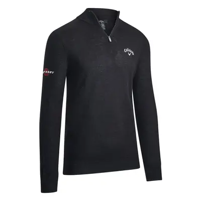 Callaway 1/4 Blended Merino Fekete tinta Pulóver