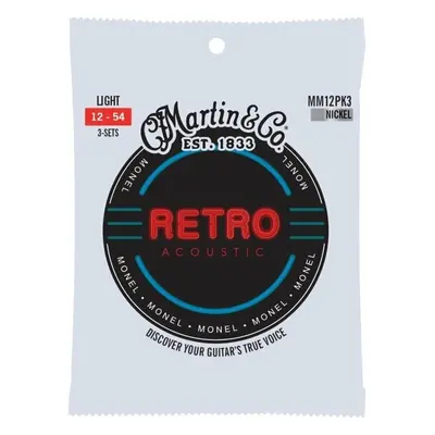 Martin Retro Light 3-Pack Akusztikus gitárhúrok