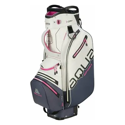 Big Max Aqua Sport Off White/Steel Blue/Fuchsia Cart Bag