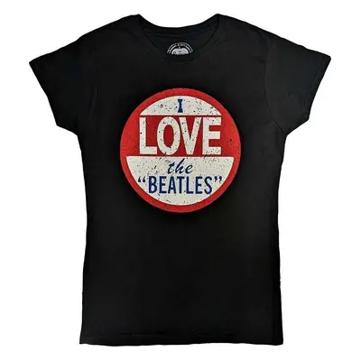 The Beatles Ing Vintage I Love The Beatles Womens Black