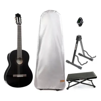 Yamaha C40II Classical guitar BK SET Gloss Black Klasszikus gitár