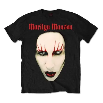 Marilyn Manson Ing Red Lips Unisex Black