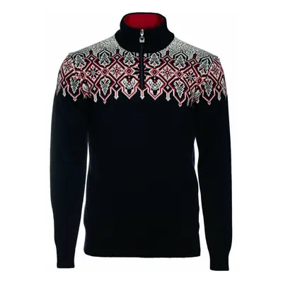 Dale of Norway Winterland Mens Merino Wool Sweater Navy/Off White/Raspberry Pulóver