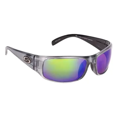 Strike King S11 Optics Okeechobee Clear Gray Metallic/Green Mirror Horgász szemüveg