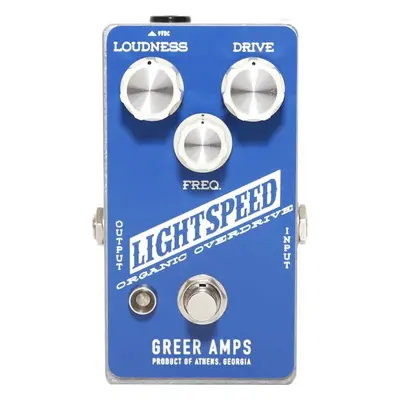 Greer Amps Lightspeed Organic Overdrive Gitáreffekt