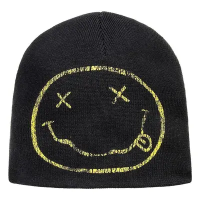 Nirvana Sapka Happy Face Black