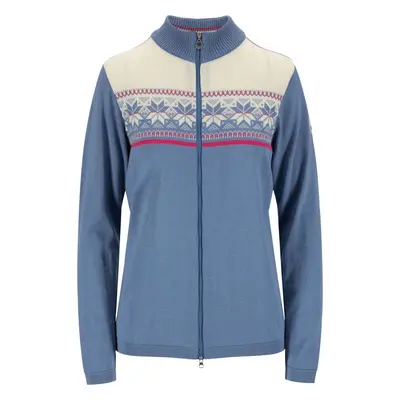 Dale of Norway Liberg Womens Jacket Blue Shadow/Off White Pulóver