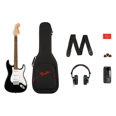 Fender Squier Affinity Series Stratocaster Mustang Micro Pack Black Elektromos gitár