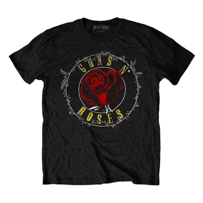 Guns N' Roses Ing Rose Circle Paradise City Unisex Black