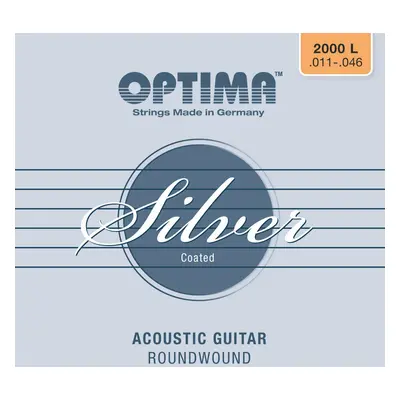 Optima 2000.L Silver Acoustic Light Akusztikus gitárhúrok