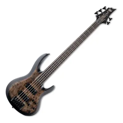 ESP LTD B-5E Charcoal Burst Satin Elektromos basszusgitár