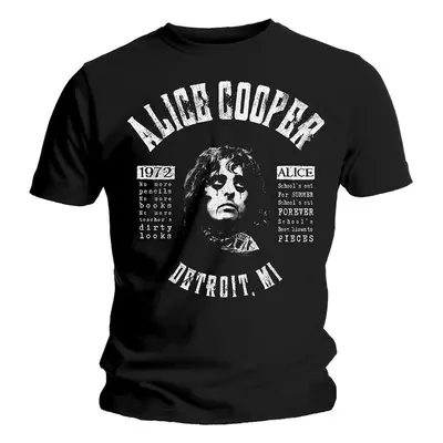 Alice Cooper Ing School's Out Lyrics Unisex Black