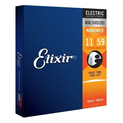 Elixir Nanoweb Medium 7-String Elektromos gitárhúrok