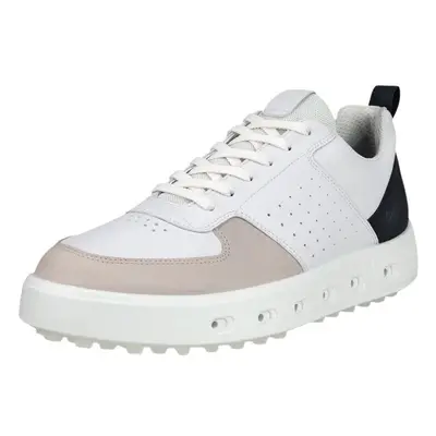 Ecco Street White/Black/Gravel Férfi golfcipők