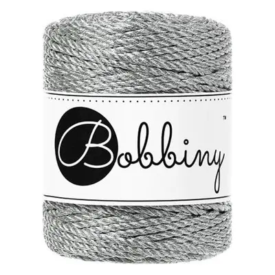 Bobbiny 3PLY Macrame Rope mm m Metallic Silver Zsinór