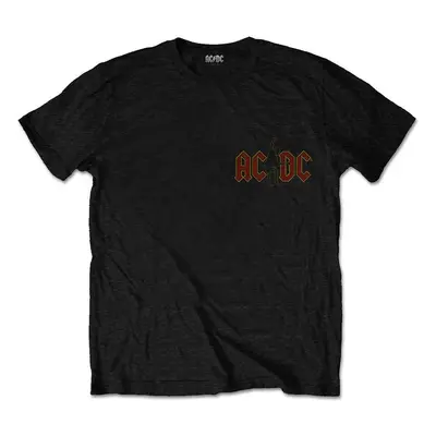 AC/DC Ing Hard As Rock (Back Print) Unisex Black