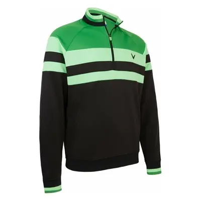 Callaway LS Street Blocked 1/4 Zip Caviar Pulóver