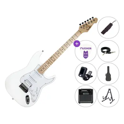 Pasadena ST-11 SET 10W White Elektromos gitár