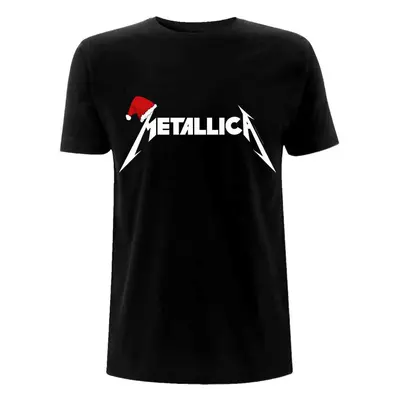 Metallica Ing Santa Hat Logo Unisex Black