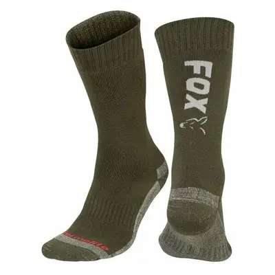 Fox Fishing Zokni Collection Thermolite Long Socks Green/Silver