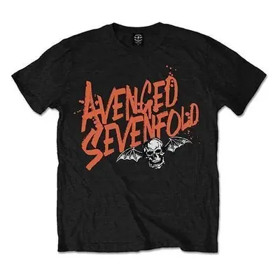 Avenged Sevenfold Ing Orange Splatter Unisex Black