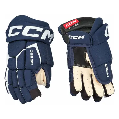 CCM Tacks AS JR Navy/White Hoki kesztyű