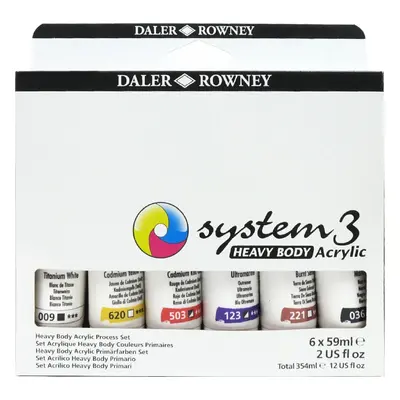 Daler Rowney System3 Akril festékek készlete Starter Set x ml