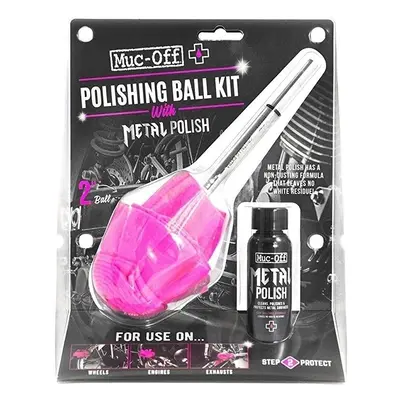 Muc-Off Polishing Ball Kit with Metal Polish 50ml Motorkerékpár karbantartási termék