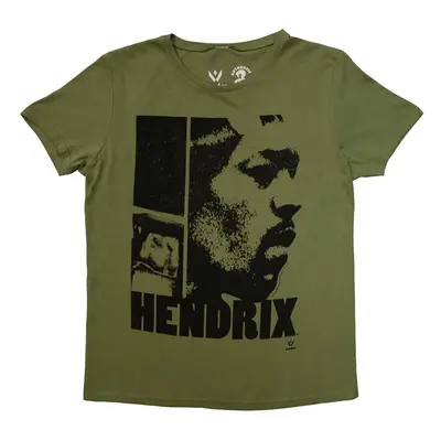 Jimi Hendrix Ing Let Me Live Womens Khaki Green