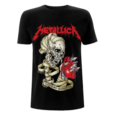 Metallica Ing Heart Explosive Unisex Black