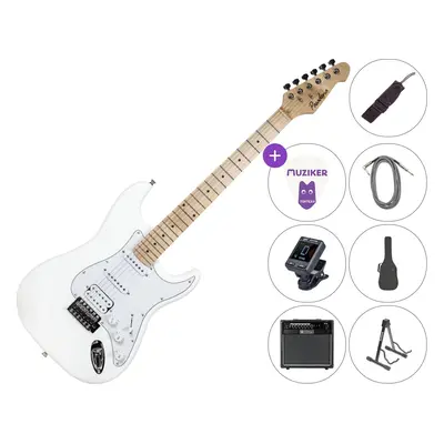 Pasadena ST-11 SET 40W White Elektromos gitár