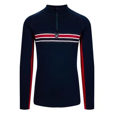 Dale of Norway Aksla Mens Half Zip Baselayer Navy/Red/Off White Pulóver