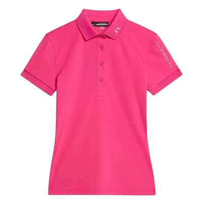 J.Lindeberg Tour Tech Womens Fuchsia Purple Rövid ujjú póló