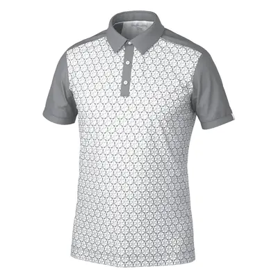 Galvin Green Mio Mens Breathable Short Sleeve Shirt Cool Grey/Sharkskin Rövid ujjú póló