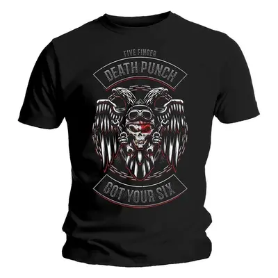 Five Finger Death Punch Ing Biker Badge Unisex Black